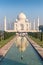 Four minarets frame of the Taj Mahal, Agra, Uttar Pradesh, India