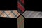 Four neckties with their ends facing each other
