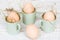 Four organic hen eggs, bio produce