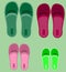 Four pairs of shoes