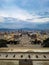 Four pillars at the font magica at plaza espanya place Barcelona view during night evening sunset sunrise spain castle