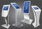 Four Promotional Interactive Information Kiosk, Advertising Display, Terminal Stand, Touch Screen Display.
