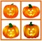 Four pumpkins