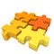 Four puzzle pieces