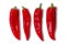 Four red hot chilli peppers