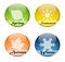 Four seasons buttons