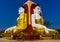 The Four Seated Buddha shrine in Kyaikpun Pagoda