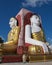 Four seated Buddhas in Kyaikpun Pagoda in Myanmar