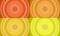 four sets of orange, gold and yellow circle radial gradient abstract background