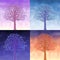 Four sky trees