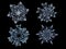 Four snowflakes