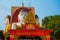 Four statues of sitting Buddhas. Pagoda Kyaikpun Buddha. Bago, Myanmar. Burma.