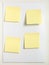 Four Sticky notes