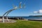 Four swans Children of Lir sculpture in Ballycastle, Northern Ir