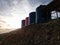 Four tanks, water tower, water reservoir on the mountain