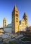 Four tower cathedral in Pecs, Hungary