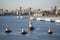 Four tugboats in New York City