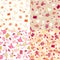 Four Valentine seamless patterns