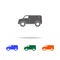 Four wheel drive car. Types of cars Elements in multi colored icons for mobile concept and web apps. Icons for website design and