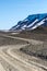 Four Wheel Drive Mountain Track through the Western Icelandic Hi