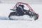 Four-wheel drive in the snow playground