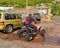 A four-wheeled vehicle in the caribbean