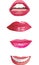 Four women lips