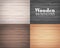 Four wood textured backgrounds in the form of wooden boards.