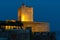 Fouras les bains fortification castle fort medieval in Charente France on night