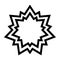 Fourteen-pointed stars, bold and powerful star fort symbol