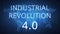 Fourth industrial revolution on hud banner.