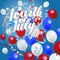 Fourth of July Balloons Background