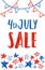 Fourth of July flyer template.