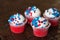 Fourth of July Star Cupcakes