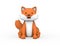 Fox character 3D render