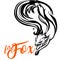 Fox engraved line art. Wild jumping Fire Fox. Isolated vector illustration. Beautiful tattoo, travel, freedom, nature