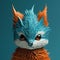 Fox Face Renderer: 3d Pixel Artwork Blog With Whimsical Figurines