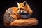 A fox, generative ai illustration capturing its beauty and natural elegance