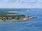 Fox Hill Point aerial view, North Hampton, NH, USA