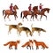 Fox hunting set