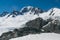 Fox and Josef glacier alps mountain with clear blue sky