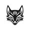 Fox Kitsune Logo of animal face clip art