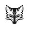 Fox Kitsune Logo of wolf face clipart