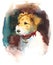 Fox Terrier Dog Watercolor Pets Animals Illustration Hand Painted