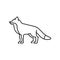 fox. Vector illustration decorative design