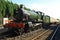 Foxcote manor steam engine and train - England