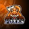 Foxes esport logo mascot design
