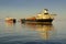 FPSO transfer cargo to crude oil tanker
