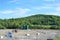 Fracking pad on farmland in the country