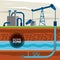 Fracking zone petroleum industry